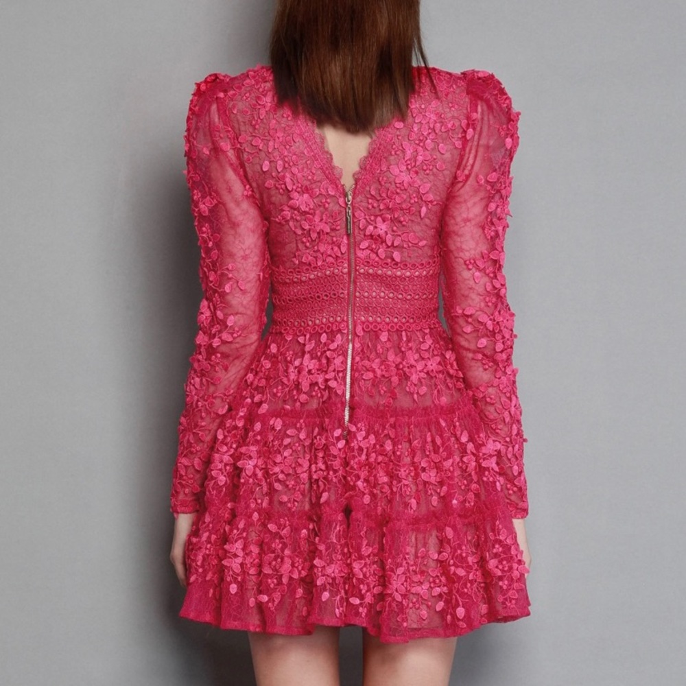 Bronx and Banco Megan Fuchsia Mini Dress - Picture 2 of 6